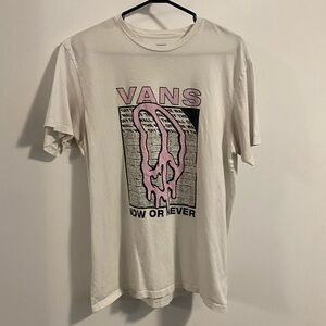Vans White “Now or Never” T-shirt